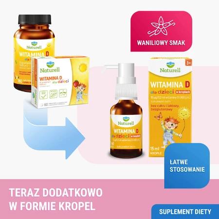 Naturell Вітамін D для дітей, краплі, 15 мл: ціни та характеристики