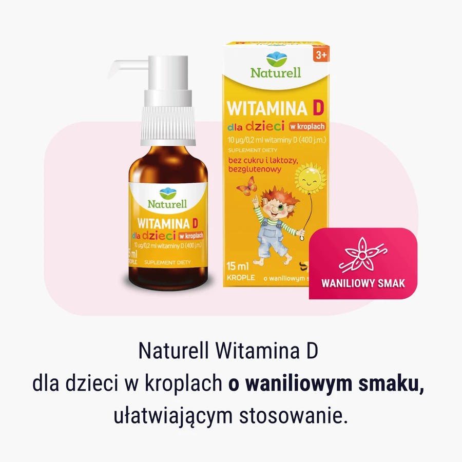 Naturell Вітамін D для дітей, краплі, 15 мл: ціни та характеристики