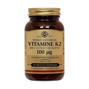 Solgar Vitamin K2 50 Gelule Os/Carticles Cardiovasculaire 60 gélules végétales