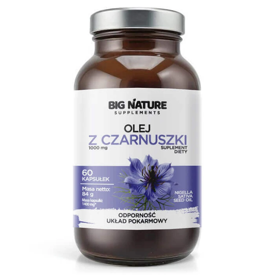 Масло черного тмина Big Nature, 60 капсул: цены и характеристики