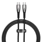 Кабель Baseus CADH000701 USB-C - USB-C PD 100W 5A 480Mbps 1m - черный