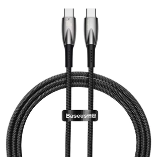 Кабель Baseus CADH000701 USB-C - USB-C PD 100W 5A 480Mbps 1m - черный