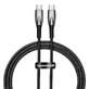 Кабель Baseus CADH000701 USB-C - USB-C PD 100W 5A 480Mbps 1m - черный