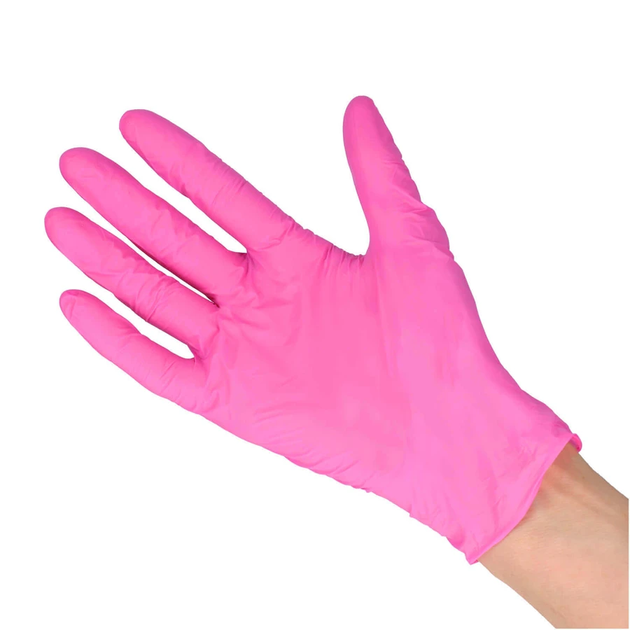EasyCare Nitrile, mănuși din nitril, nesterile, fără pudră, roz, mărimea M, 100 bucăți: цены и характеристики