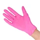 EasyCare Nitrile, mănuși din nitril, nesterile, fără pudră, roz, mărimea M, 100 bucăți