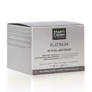 MARTIDERM PlatinumGF Vital-Age зволожуючий крем для нормальної та комбінованої шкіри 50 мл