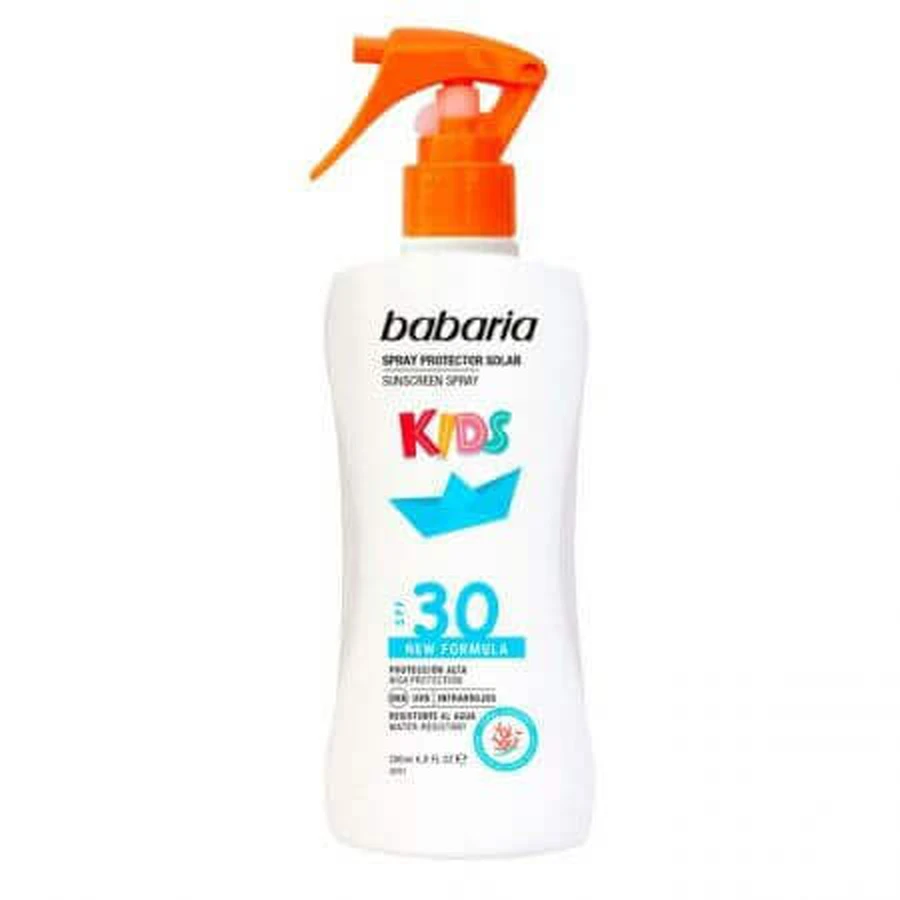 Сонцезахисний лосьйон-спрей SPF 30 для дітей, 200 мл, Babaria: ціни та характеристики