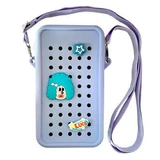 Силіконовий чохол на блискавці з брелоками для телефону Crossbody, Mov Deschiz, Acvila