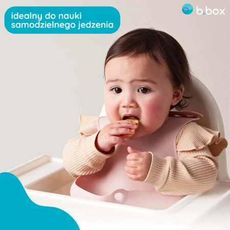 B.Box, нагрудник силіконовий з відкритою кишенею, висувний, рожевий, від 4 місяців, 1 шт.: ціни та характеристики