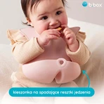 B.Box, нагрудник силіконовий з відкритою кишенею, висувний, рожевий, від 4 місяців, 1 шт.: ціни та характеристики