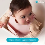 B.Box, нагрудник силіконовий з відкритою кишенею, висувний, рожевий, від 4 місяців, 1 шт.: ціни та характеристики
