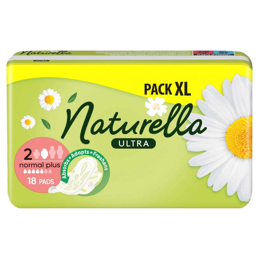 Naturella Ultra, гігієнічні серветки з крильцями, Normal plus, 18 шт.: ціни та характеристики