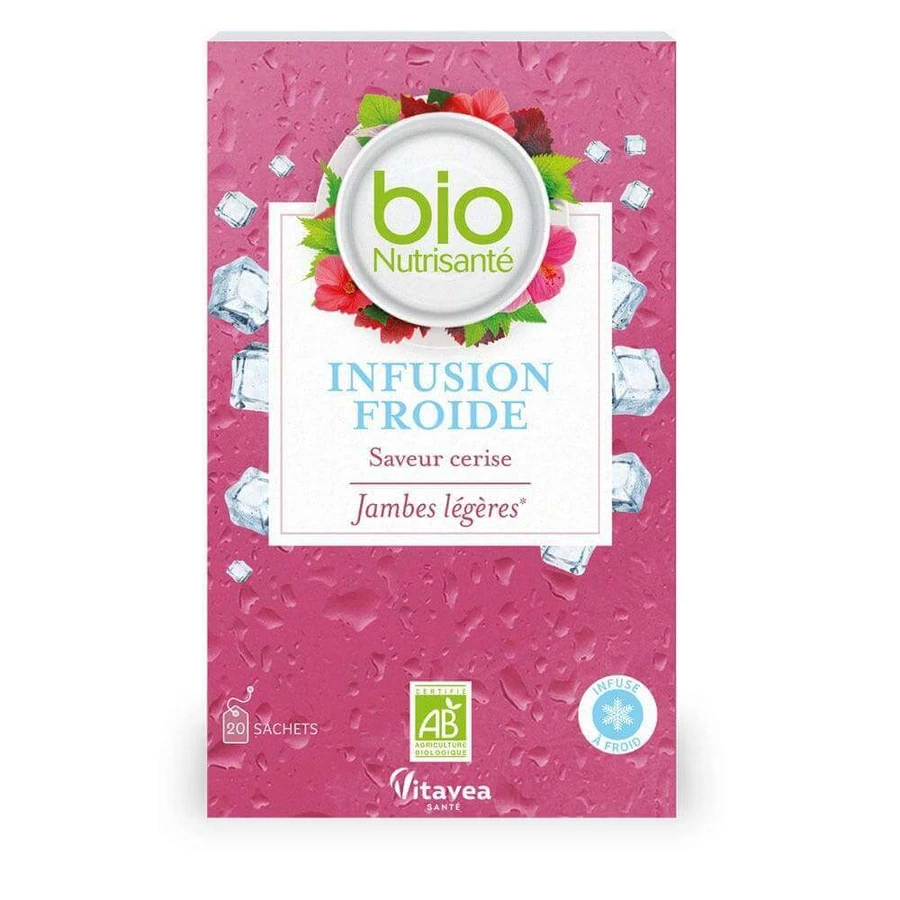 Vitavea Santé BioNutrisanté Настій Froide Saveur Cerise Jambes Légères 20 пакетиків: ціни та характеристики