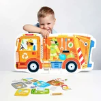 CzuCzu Moto Puzzle Мусоровоз, пазл для детей, 2-3 года, 26 элементов: цены и характеристики