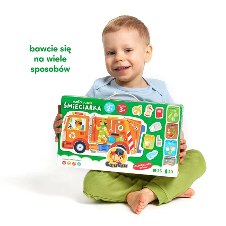 CzuCzu Moto Puzzle Мусоровоз, пазл для детей, 2-3 года, 26 элементов: цены и характеристики