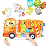 CzuCzu Moto Puzzle Мусоровоз, пазл для детей, 2-3 года, 26 элементов: цены и характеристики