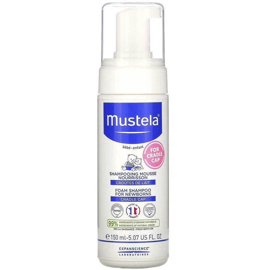 Mustela Foam Shampoo For Newborns Пінний шампунь для немовлят, 150 мл: ціни та характеристики