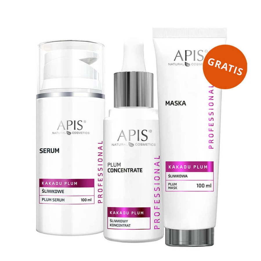 Набір Apis Professional Kakadu Plum, ser de prune, 100 мл + concentrat de façă, 30 мл + mască de façă, 100 мл безкоштовно: ціни та характеристики