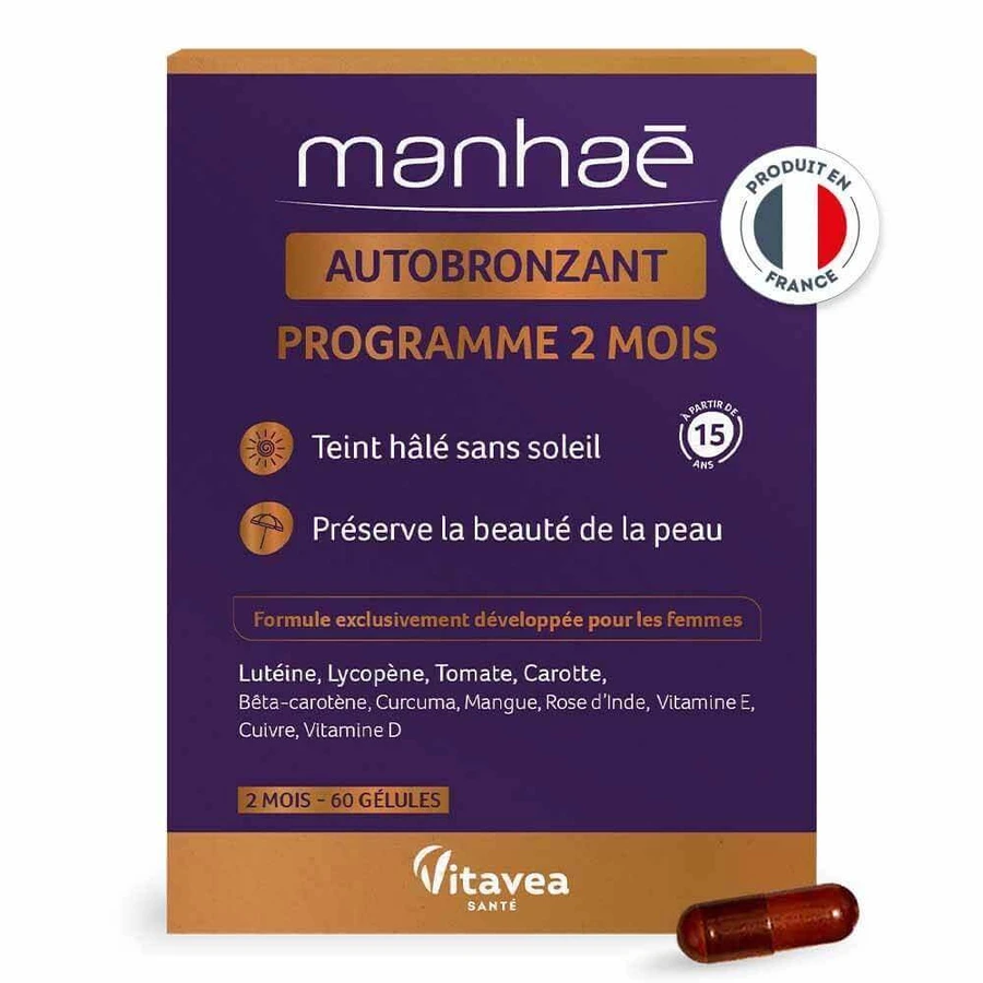 Самозагар Manhaé 60 капсул: ціни та характеристики