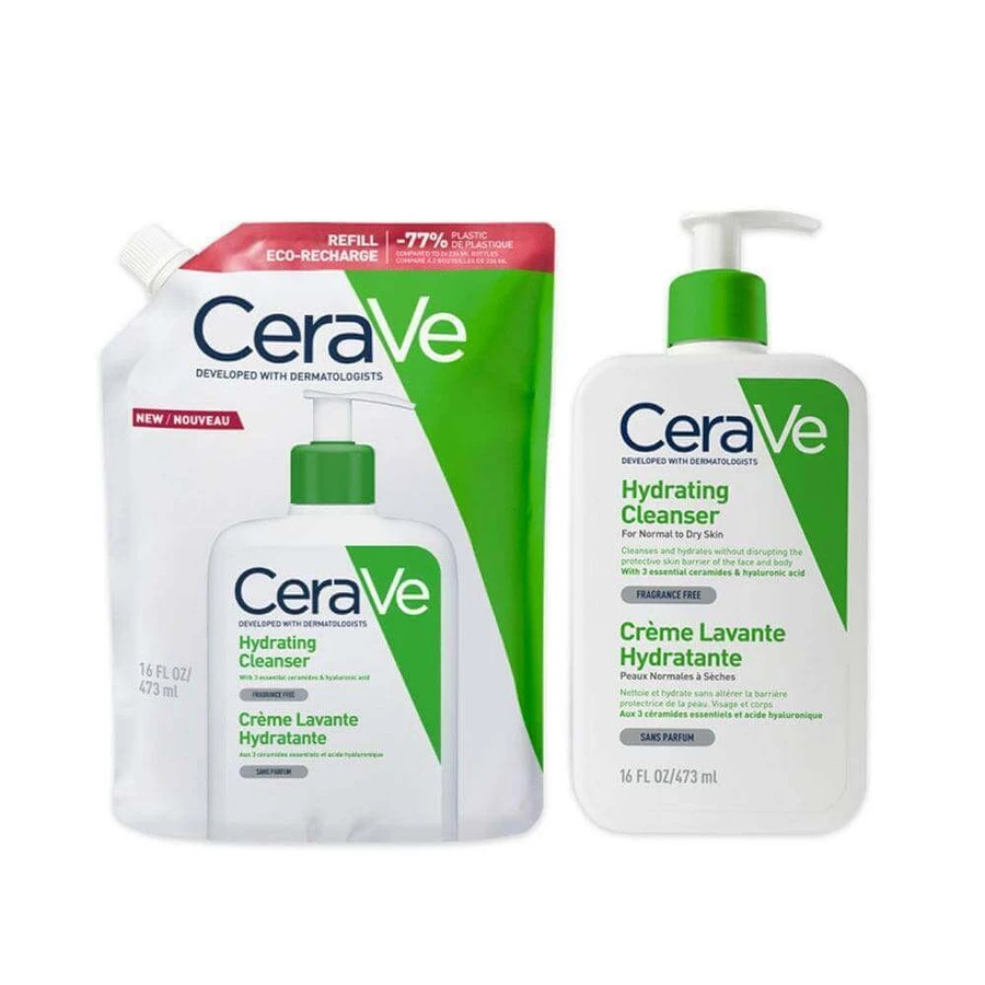 Cerave Body Cleanser Eco Recharge Crème Lavante Hydratante Visage Et Corps Peaux Normales A Sèches 473 мл: цены и характеристики