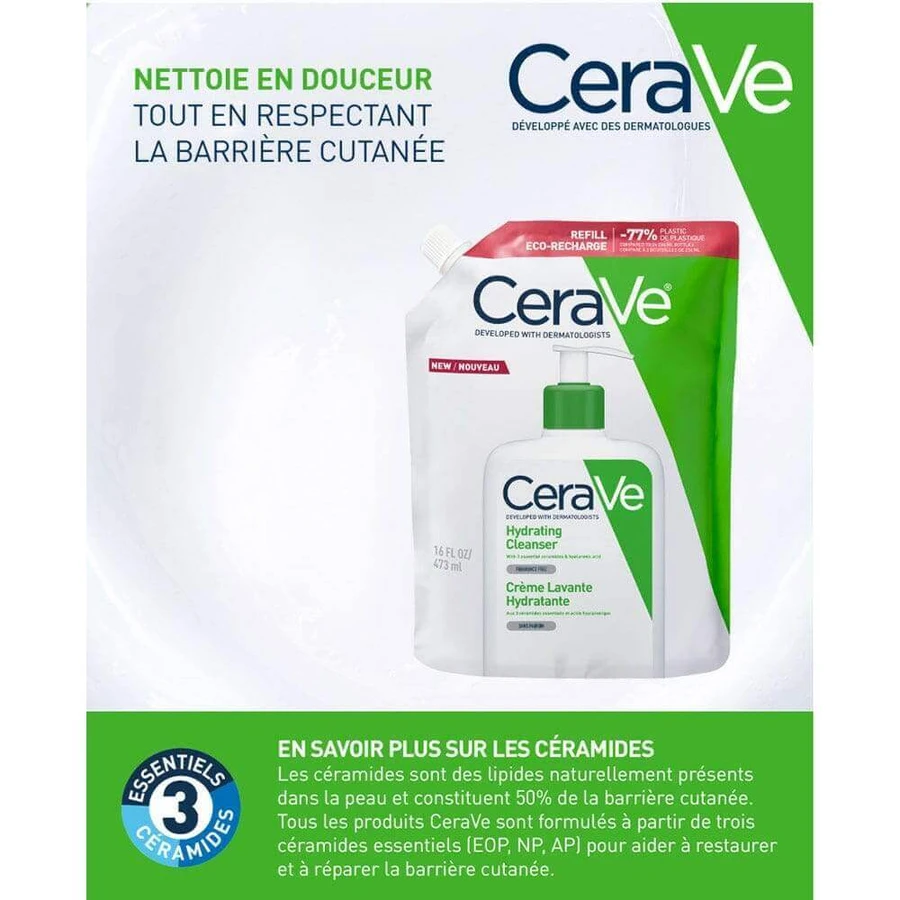 Cerave Body Cleanser Eco Recharge Crème Lavante Hydratante Visage Et Corps Peaux Normales A Sèches 473 мл: цены и характеристики