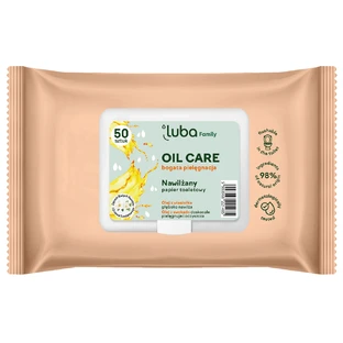 Luba Eco Family, зволожений туалетний папір, масляний догляд, 50 шт.