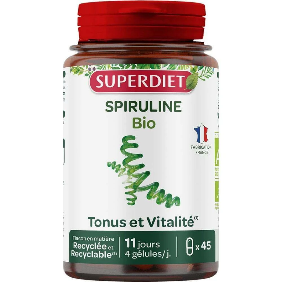 Superdiet Organic Spirulina 45 капсул: цены и характеристики