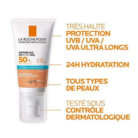 La Roche-Posay Тональный увлажняющий солнцезащитный крем с отдушкой Очень высокая защита SPF 50+ 50 мл: цены и характеристики