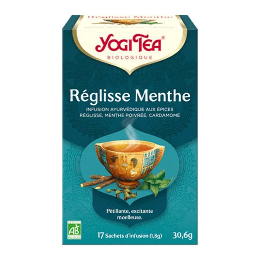 Yogi Tea Organic Ayurveda Настой мяты и лакрицы 17 пакетиков: цены и характеристики