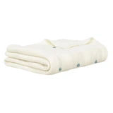 BabyMatex, ковдра бамбукова з декоративними кульками Акцент, 80 см х 100 см, кремова