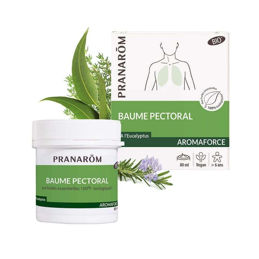 Pranarôm Aromaforce Органічний бальзам для грудей 80 мл: ціни та характеристики