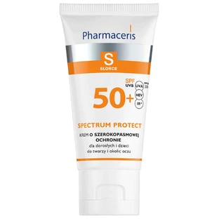 Pharmaceris S Spectrum Protect, защитный крем широкого спектра SPF 50+, 50 мл + семейная игра Dobble бесплатно