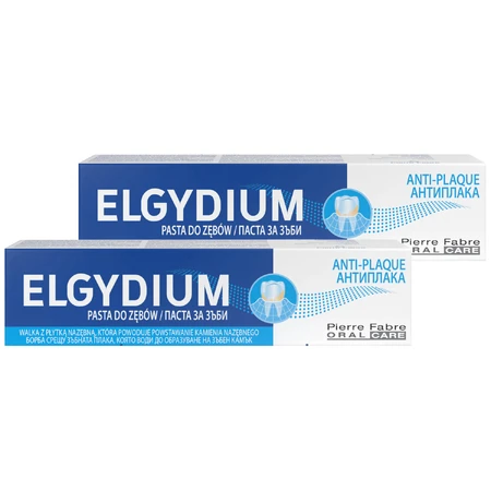 Набір паст проти зубного нальоту Elgydium, 2 x 75 мл.: ціни та характеристики