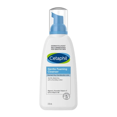 Cetaphil, spumă ușoară de curățare facială, ten normal, uscat și mixt, 236 мл + cremă hidratantă facială cu acid hyaluronic, cremă de noapte, 48 ml gratuit: цены и характеристики