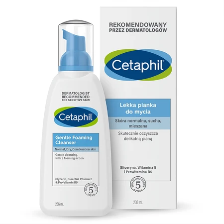 Cetaphil, spumă ușoară de curățare facială, ten normal, uscat și mixt, 236 мл + cremă hidratantă facială cu acid hyaluronic, cremă de noapte, 48 ml gratuit: цены и характеристики