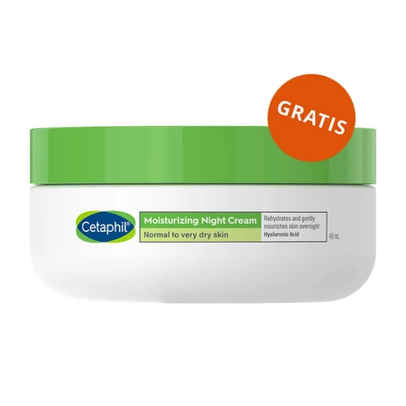Cetaphil, spumă ușoară de curățare facială, ten normal, uscat și mixt, 236 мл + cremă hidratantă facială cu acid hyaluronic, cremă de noapte, 48 ml gratuit: цены и характеристики
