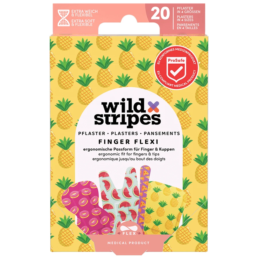 Wild Stripes Finger Flexi, пластирі для пальців, 20 шт.: ціни та характеристики