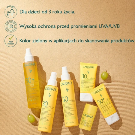 Caudalie Vinosun Protect, невидимий, легкий крем з дуже високим ступенем захисту, SPF 50+, 40 мл + 20 мл безкоштовно: ціни та характеристики