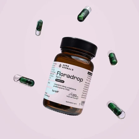 Aura Herbals Флорадроп фемі, пробіотик, 20 капсул: ціни та характеристики