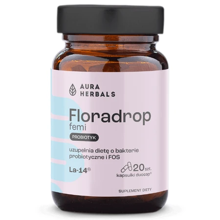 Aura Herbals Флорадроп фемі, пробіотик, 20 капсул: ціни та характеристики