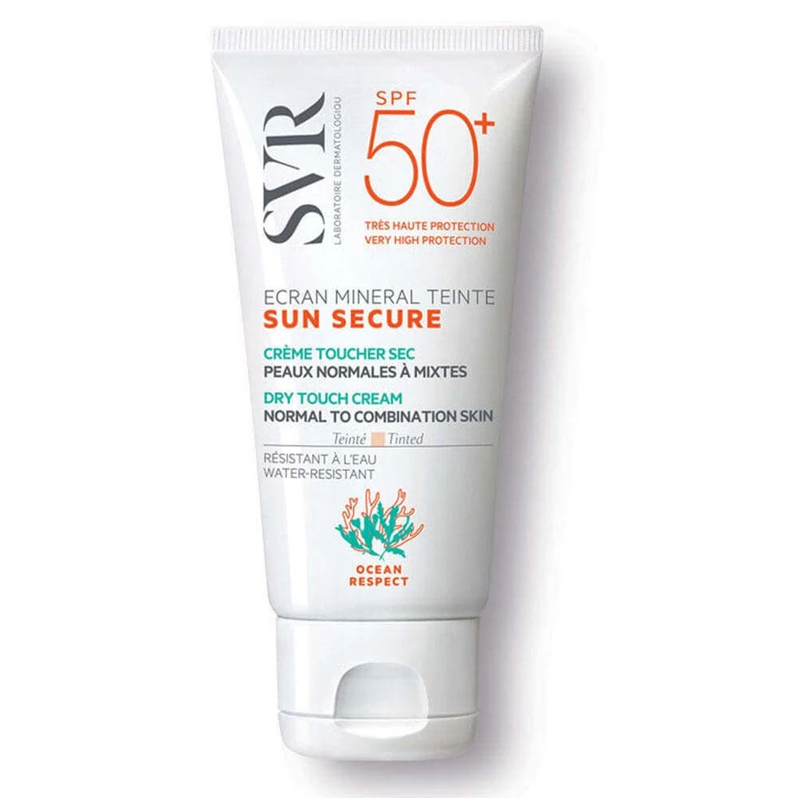 Сонцезахисний тонований мінеральний екран Svr Sun Secure Spf50+ для нормальної та комбінованої шкіри 50 мл: ціни та характеристики
