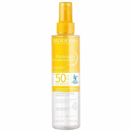 Біодерма Фотодерма Сонцезахисна вода для чутливої шкіри SPF50 антиоксидантна 200 мл: ціни та характеристики