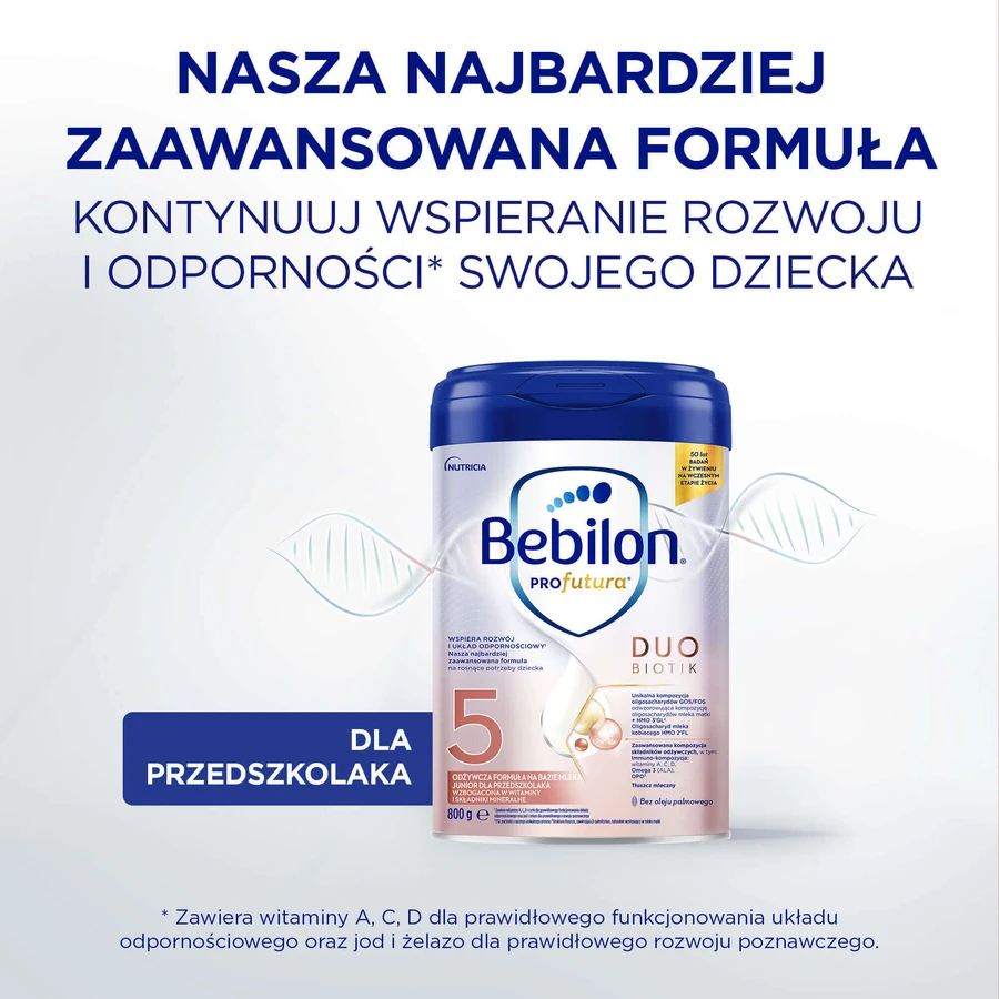 Набір Bebilon Profutura DuoBiotik 5, поживна молочна суміш, для дошкільнят, 2 х 800 г: ціни та характеристики