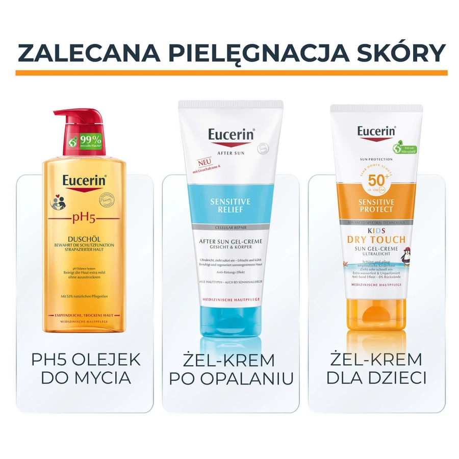 Eucerin Sun Protection Sensitive Protect гель-крем для детей, SPF 50+, 200 мл: цены и характеристики