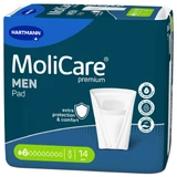 MoliCare Premium Men Pad, анатомічні поглинаючі прокладки, 2 краплі, 14 шт.