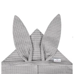 BabyMatex, Покрывало для ванной Prestige Bunny из вафельного хлопка, 70 см x 140 см, серое: цены и характеристики