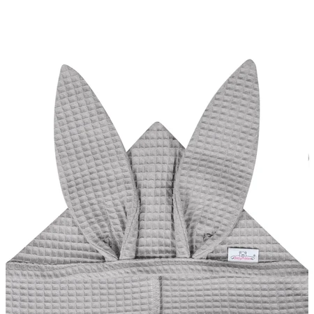 BabyMatex, Покрывало для ванной Prestige Bunny из вафельного хлопка, 70 см x 140 см, серое: цены и характеристики