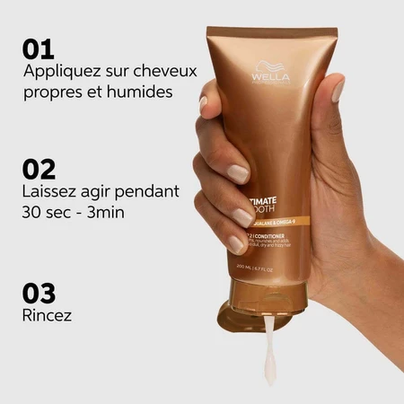 Wella Professionals Ultimate Smooth Живильний кондиціонер для сухого, тьмяного або кучерявого волосся 1л: ціни та характеристики