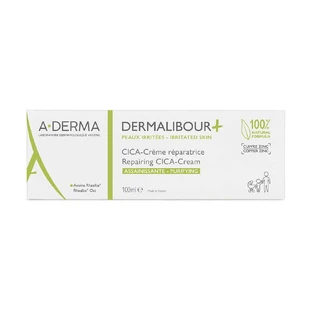 A-Derma Dermalibour+ Cica - Очищуючий відновлюючий крем Peaux Irritées 100мл