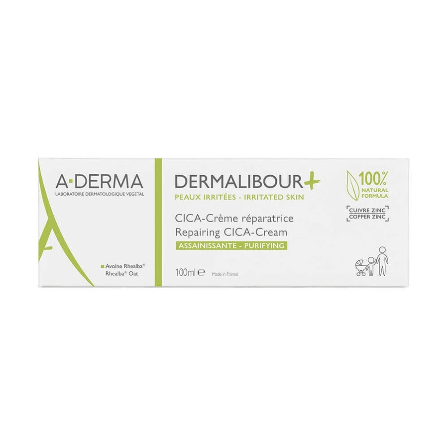 A-Derma Dermalibour+ Cica - Очищуючий відновлюючий крем Peaux Irritées 100мл: ціни та характеристики